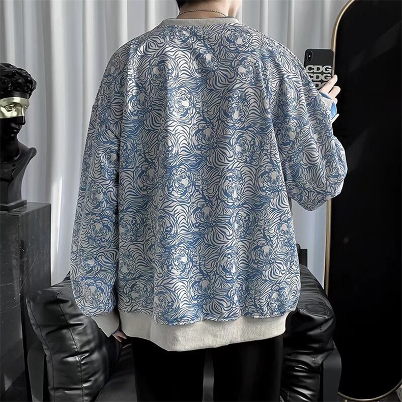 男春季新款薄款扎染卫衣圆领W120P28,男装卫衣,星座1116-2