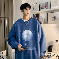 控78假两件毛衣男大码加绒针织衫男毛线衣M80241-P55加绒P70，男装针织衫/毛衣，电商A040