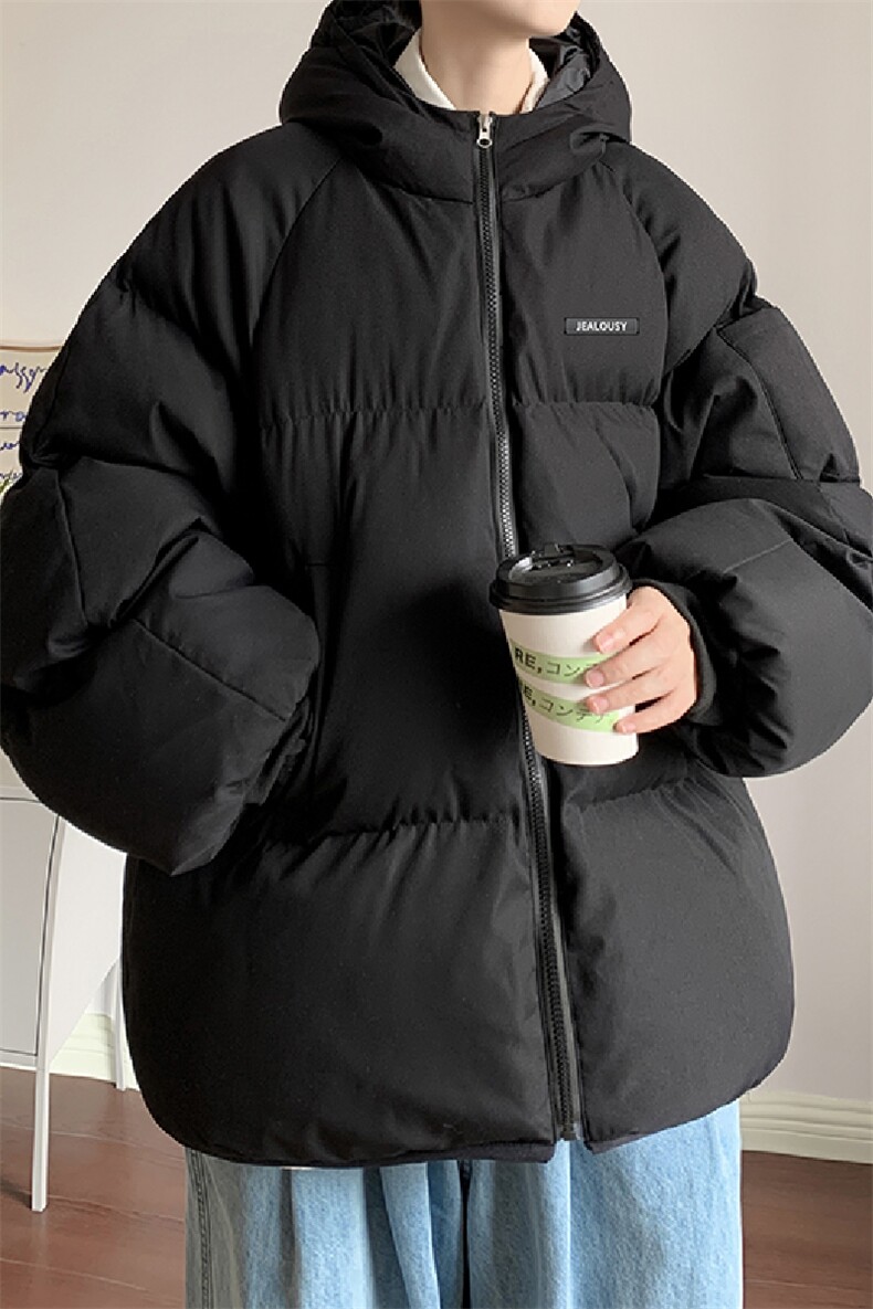 美式羽绒棉服男冬季2025新款面包服外套宽松大码oversize棉衣棉袄,男装棉衣,电商B367