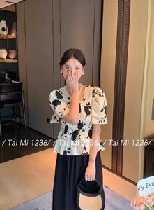 2022夏季新款。奶牛花纹 感收腰 显瘦百搭,其它,泰靡(1F)