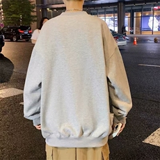 美式重磅长袖T恤男春秋季潮牌纯棉圆领卫衣宽松大码上衣H29/P42，男装T恤，星座506
