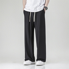 703-K331-P48夏季凉感锦纶冰丝休闲裤高品质绉绉条大码长裤，男装休闲裤，星座703-1