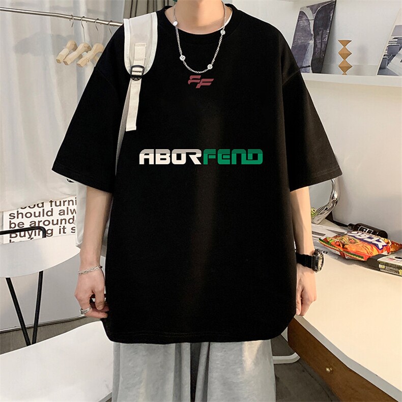 抖音得物二开 现货 220克夏装重磅美式高街宽松短袖t恤 MT181图片
