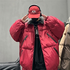 电商DSA028-MY2302P105冬季新款拉链设计棉衣外套面包服男，男装棉衣，电商A028