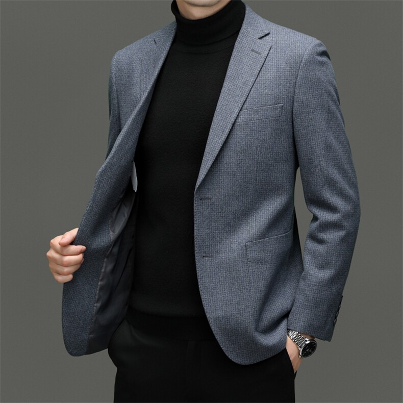 CK6888钱塘2020-2商务休闲百搭冬季厚款中年男士毛呢外套P350,男装毛呢大衣,钱塘207-2