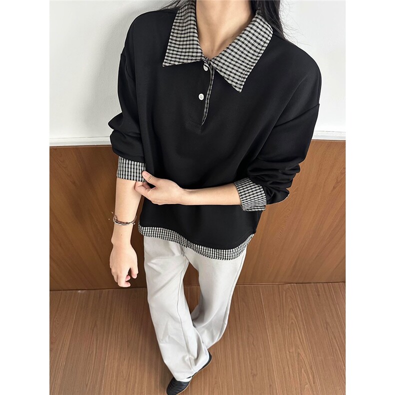 格纹防晒长袖男款重磅t恤cleanfit正肩polo衫老钱风穿搭TXB202，男装防晒衣，星座516A