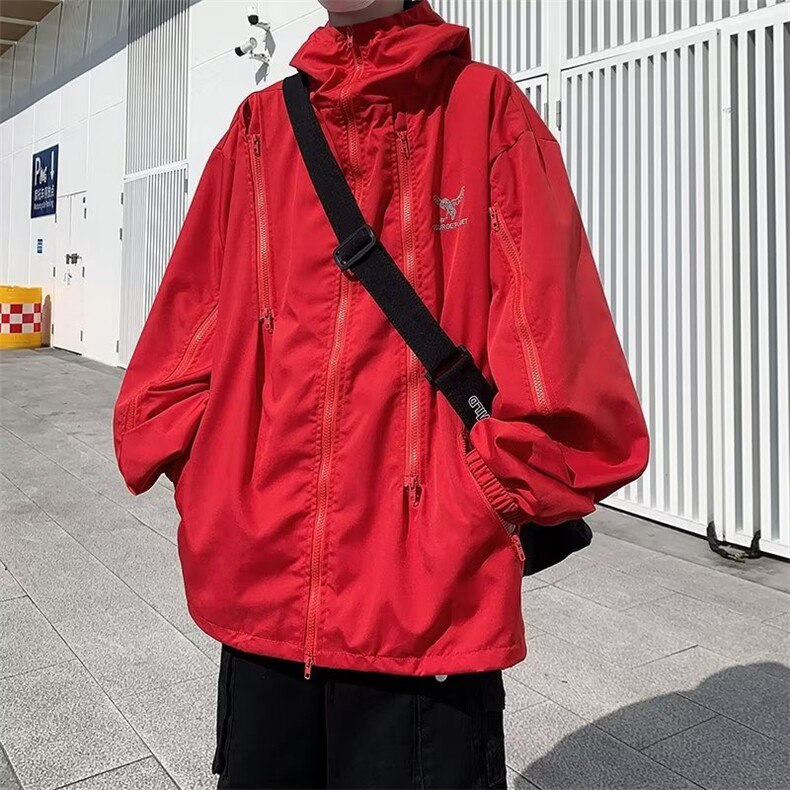 青春流行男春季双层防水牛津布冲锋衣夹克外套W53P52,男装夹克,星座1116-2