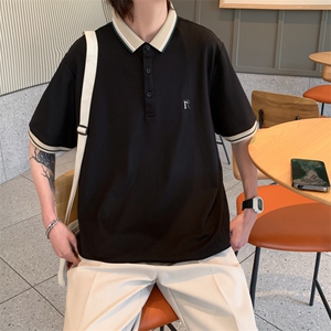 夏季简约百搭潮流半袖Polo衫男翻领刺绣短袖T恤上衣 T1481-P28图片