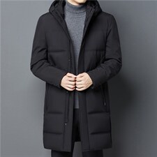 中年羽绒服男宽松可卸翻帽羽绒服爸爸冬装保暖外套MYYL-2201-P265图片