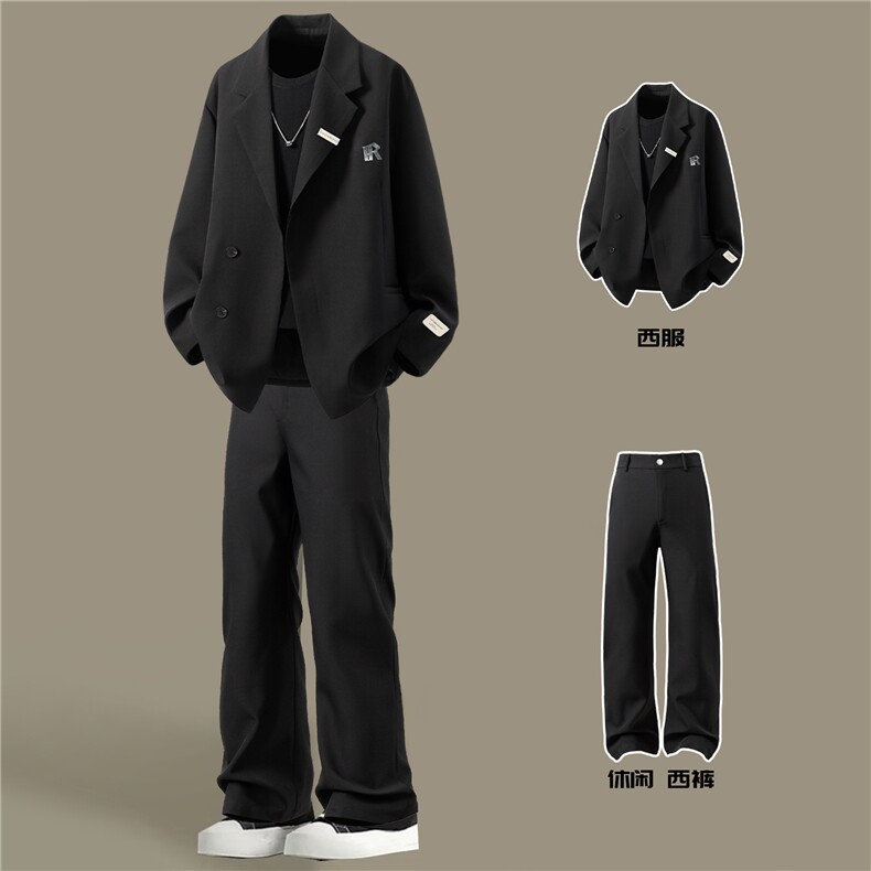 金属搭扣西服男96%聚酯纤维4%氨纶XF77068P85控128西裤78151P45,男装西服,星座227-7