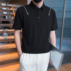 23男士翻领T恤polo衫A210-3303-p5570%棉%聚酯纤维5%氨纶，男装T恤，电商A210