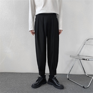 魔术贴腰休闲西裤哈伦裤马丁靴裤子男/KM98 P55 现货图片