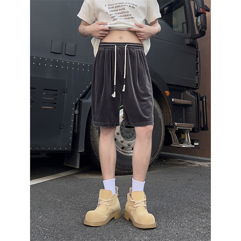 A178男女同款冰丝速干短裤休闲夏季外穿宽松休闲裤DK161-P28,男装休闲裤,电商A178