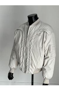 冬季解构弧形小众短款飞行服夹克加厚保暖棒球棉服潮LF1017 P100图片