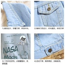 牛仔夹克男大码牛仔外套男茄克NJ77187-P60加绒款-P75NASA，男装夹克，电商A040A
