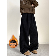 500g重磅灯芯绒保暖银狐绒男宽松休闲裤K24006J加绒-特P48控88，男装棉衣，电商A001-1