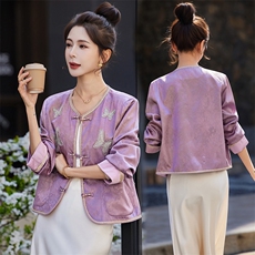 2026年春季中式修身立体贴袋短外套，女装短外套，靓衣阁