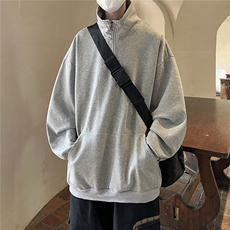 2025重磅冲锋衣内胆半拉链翻领POLO衫大码M-5XL卫衣男WY77077P65，男装夹克，星座227-7