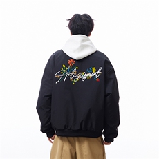 白底抖音直播带货得物高品质棒球领飞行夹克棉衣M1352P88，男装夹克，电商C408(原B339-1)