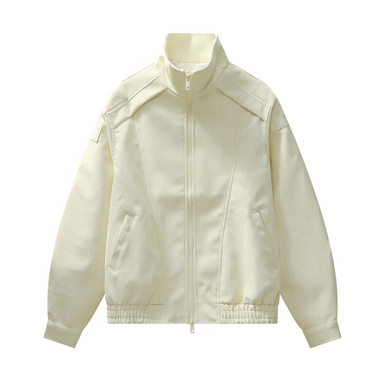 数据原版版型面料定制隐肤肌理格纹拼切设计情侣PY953P80，男装皮衣，电商A128