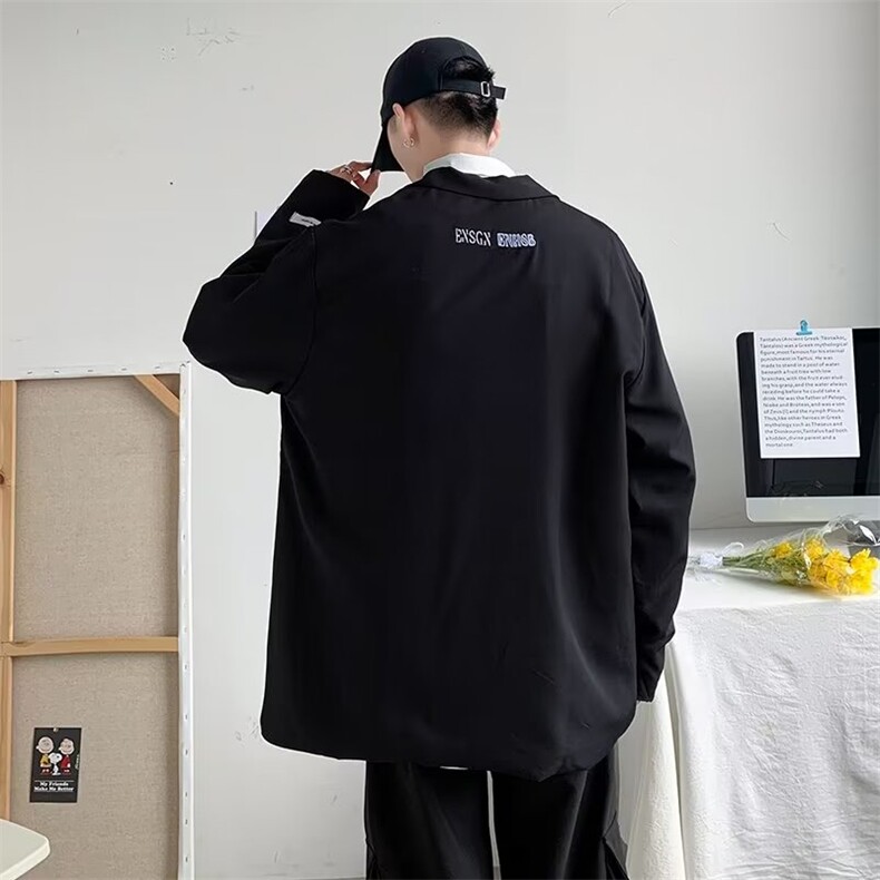 三粒单排扣便服单西男青春流行潮标准平驳领小西装外套X8815P50,男装西服,星座1116-2