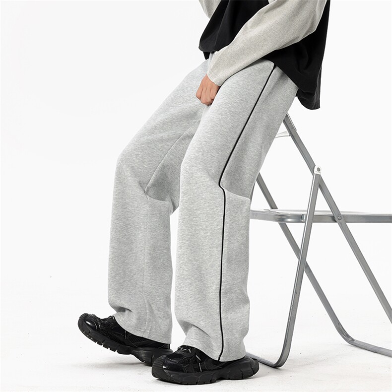 秋季针织运动卫裤男直筒港风宽松美式潮牌休闲青少年长裤特P48，男装休闲裤，星座1504（原917）