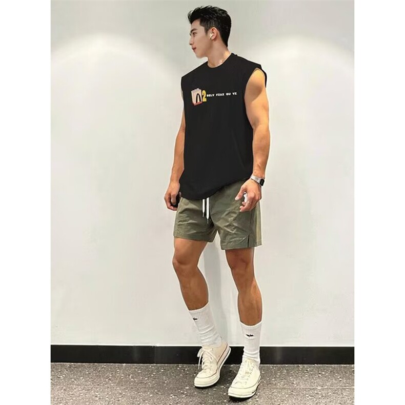 1506/QM950/P33潮美式趣味麦当劳短袖T恤新款宽松重磅情侣上衣,男装T恤,星座1506