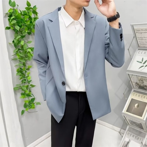 西装外套男春秋季修身宴会婚礼商务休闲西服轻熟风男士上衣服 Y73图片