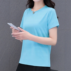 燕颉运动服短袖t恤女夏季2023新款中老年妈妈夏天冰丝速干上衣，女装T恤，燕颉服饰