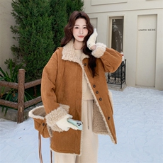 2025冬季皮毛一体外套6868---P235--K338送帽子包，女装皮草，2C253