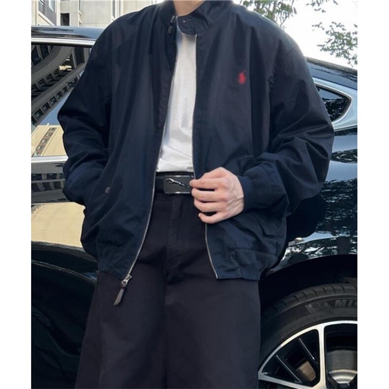 藏蓝色小马刺绣外套男秋季痞帅棒球服美式哈灵顿行政夹克JK03,男装夹克,星座1116A（原606A-3）