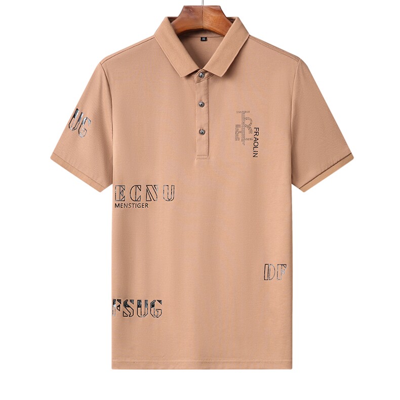 夏季新款男士翻领短袖t恤中年有领男装上衣服休闲POLO衫,男装T恤,电商B212（原钱塘6029）