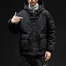 大货2019冬新款工装棉衣男日系大码连帽棉服6025-my916-p115控159，男装棉衣，星座311A