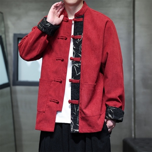 现货中式秋装夹克 2025新款风灯芯绒外套男大码JK99-P110控158图片