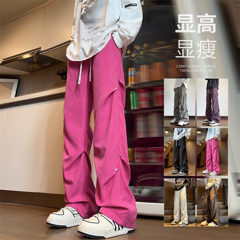 秋季新款 Q2485-TP2539 多色可选雪花绒休闲裤伞兵运动休闲裤图片