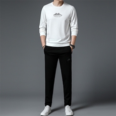 S3080钱塘2020-2中青年男士秋季时尚休闲简约长袖卫衣套装P127，男装卫衣，钱塘207-2