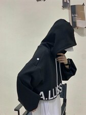 连帽套头卫衣，女装卫衣/绒衫，Alissa Lin