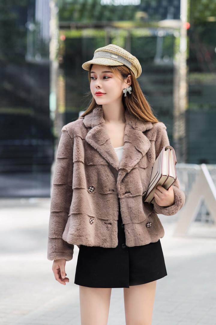 丹麦貂皮草，爆爆爆，女装皮草，蕊妮