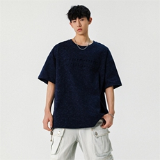 2026夏季新款男士印花钢印短袖T恤潮牌情侣半袖T2503特P28，男装T恤，电商B220