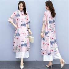 2021夏季新款简约优雅时尚气质显瘦舒适两件套连衣裙，女装套装/套裙，香香