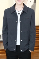 春季夹克男高品质翻领外套型男商务休闲百搭青年外套男D03-P90，男装夹克，星座310B-3