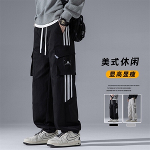 2025 春季新款 灰墙大码马吉拉弹力工装裤M-5X HK24764-P60图片