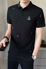 2025新款夏季翻领polo衫短袖t恤透气打底衫男C317-1829-P55，男装T恤，电商C317