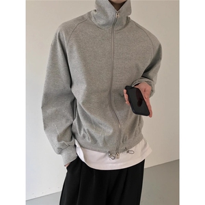 男秋季宽松男士夹克外套简约休闲上衣WY8812-P45图片