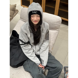 网图秋冬新款现货潮薄绒连帽开衫卫衣外套夹克WT38特P70图片