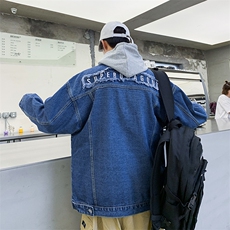 秋装新款网红ins超火的牛仔外套韩版潮流帅气港风夹克J/，男装夹克，电商D202