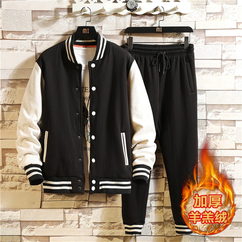 2025冬季加绒加厚羊羔绒棒球服外套XZ102A-4-500-P115图片