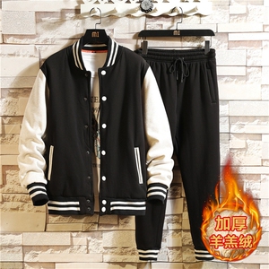 2025冬季加绒加厚羊羔绒棒球服外套XZ102A-4-500-P115图片
