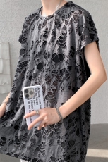 8XL-M重磅！特大码短袖T恤背心男宽松休闲百搭篮球服DX318P28，男装背心/马甲，电商D206-1
