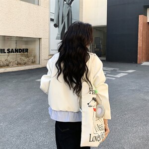 2026新款春季纯色条纹拼接假两件外套 2D009-2601P160控258图片